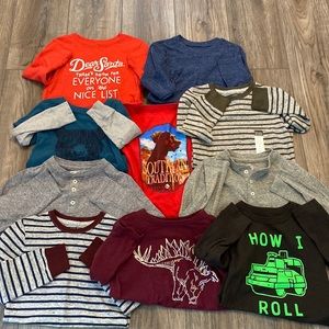 10 long sleeve little boy shirts all 4t/4-5